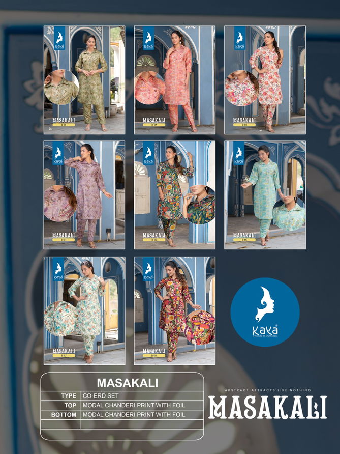 Masakali By Kaya Printed Kurti With Bottom Catalog